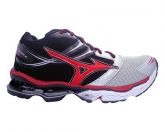 Tênis Mizuno Wave Creation 14 Preto Prata e Vermelho MOD:109